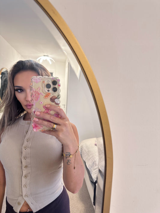 The Reeva - Button Up Waist Coat Top